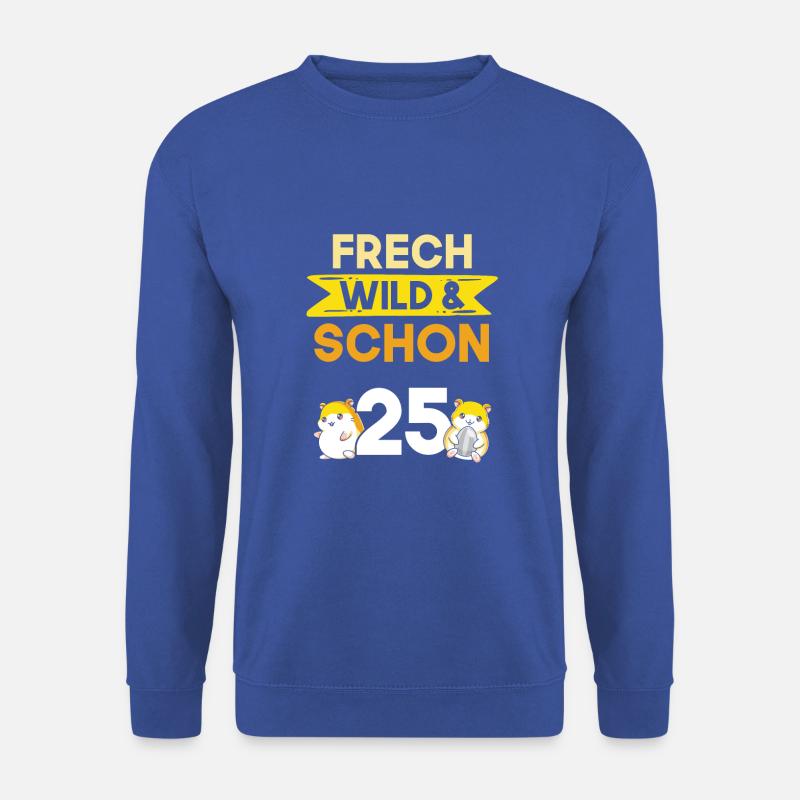 Geschenk 25 Jahre Geburtstag Hamster - Unisex Pullover - Royalblau