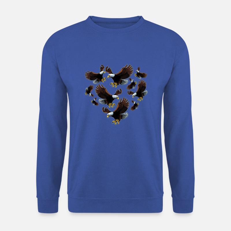 Herz Falke - Unisex Pullover - Royalblau
