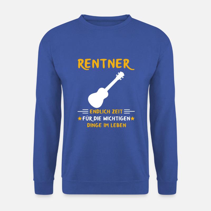 Rentner Rente Rentenbeginn Ukulele - Unisex Pullover - Royalblau