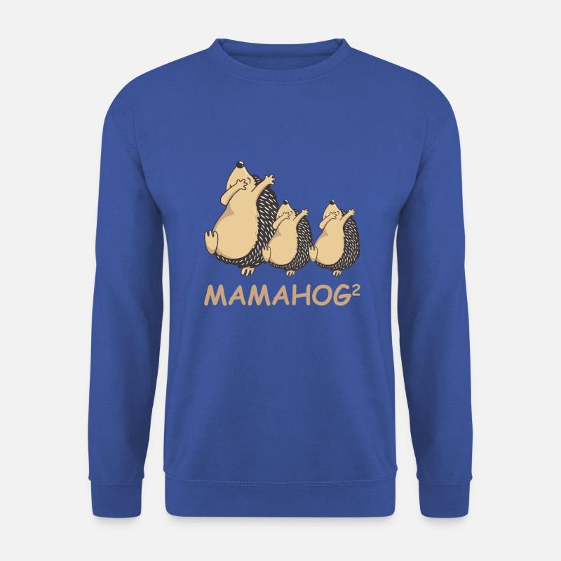 Schwanger werdene Mutter Zwillinge Igel - Unisex Pullover - Royalblau