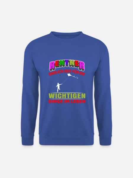 Rentner Rente Rentenbeginn Drachen steigen - Unisex Pullover - Royalblau