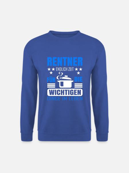 Rentner Rente Rentenbeginn Kochen Koch - Unisex Pullover - Royalblau
