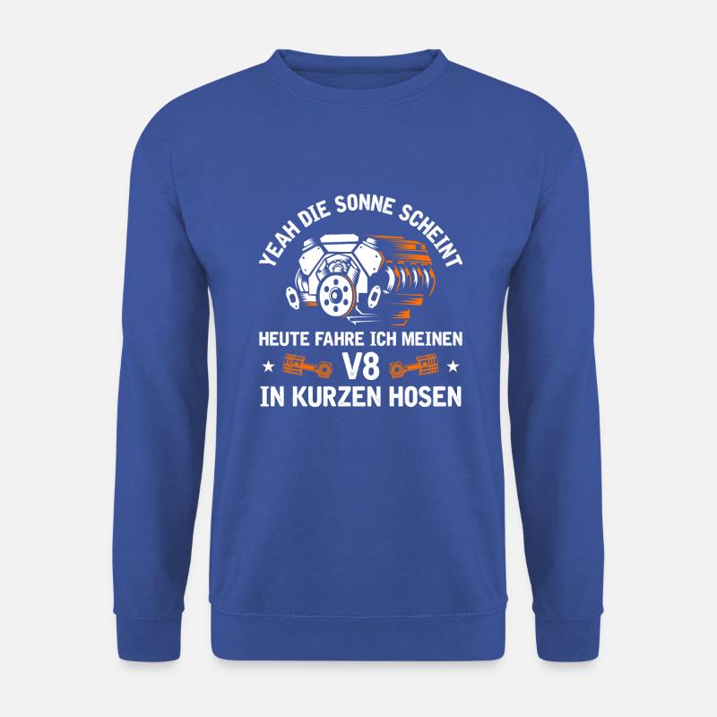 8 Zylinder Tuner Tuning V8 - Unisex Pullover - Royalblau