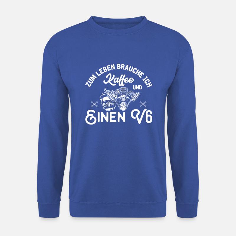 6 Zylinder Tuner Tuning V6 - Unisex Pullover - Royalblau