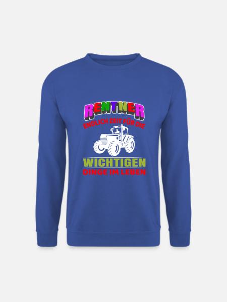 Rentner Rente Rentenbeginn Landwirt Traktor - Unisex Pullover - Royalblau