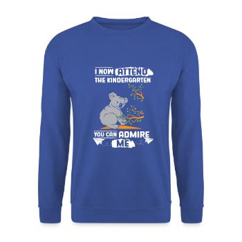 Koala Kita Kindergarten 2023 - Unisex Pullover - Royalblau - Vorne - Alina (178cm) & Michal (187cm)
