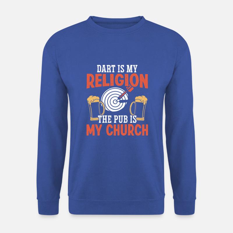 Dart is my religion - Unisex Pullover - Royalblau