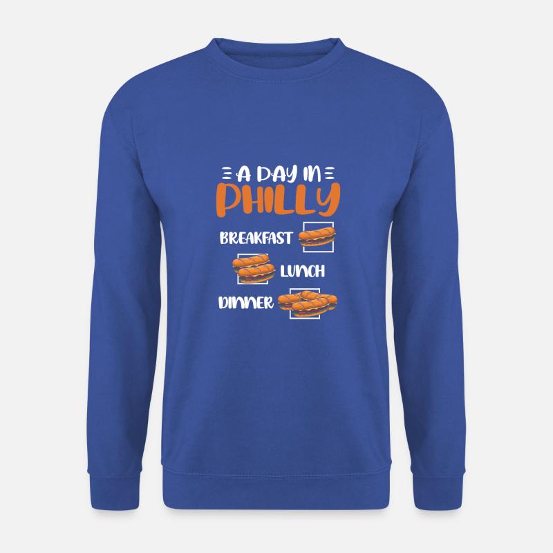 Philly Cheesesteak Sandwich - Unisex Pullover - Royalblau