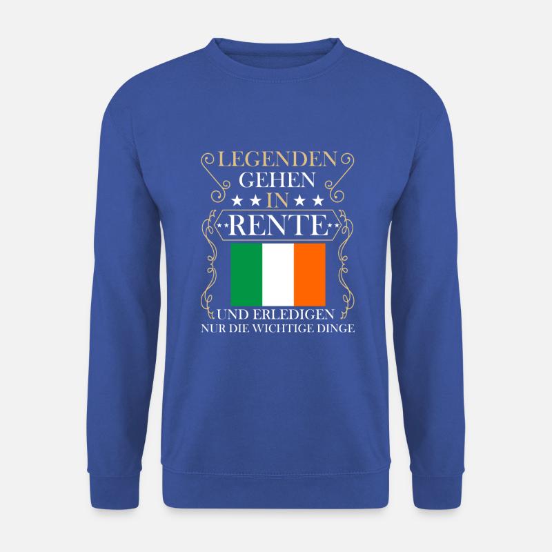Rentner Rente Rentenbeginn Irland - Unisex Pullover - Royalblau