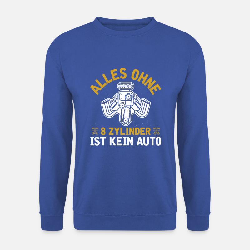 8 Zylinder Tuner Tuning V8 - Unisex Pullover - Royalblau
