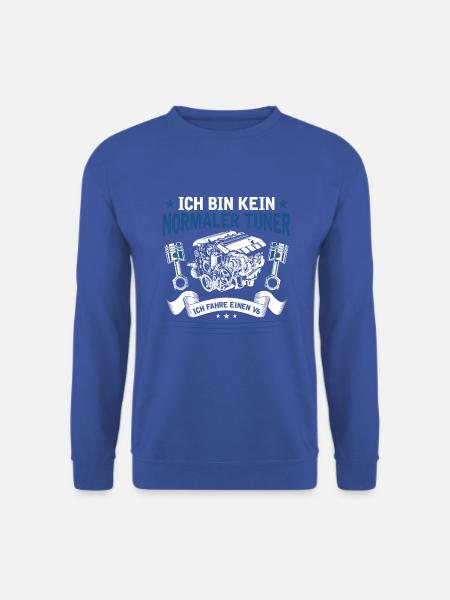 6 Zylinder Tuner Tuning V6 - Unisex Pullover - Royalblau