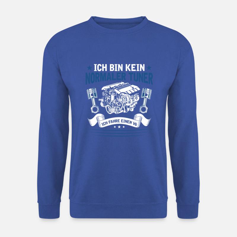 6 Zylinder Tuner Tuning V6 - Unisex Pullover - Royalblau