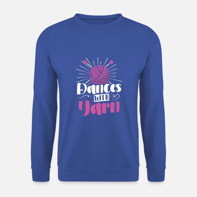Dances with yarn - Unisex Pullover - Royalblau