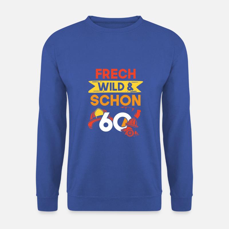 Geschenk 60 Jahre Geburtstag Feuerwehr - Unisex Pullover - Royalblau