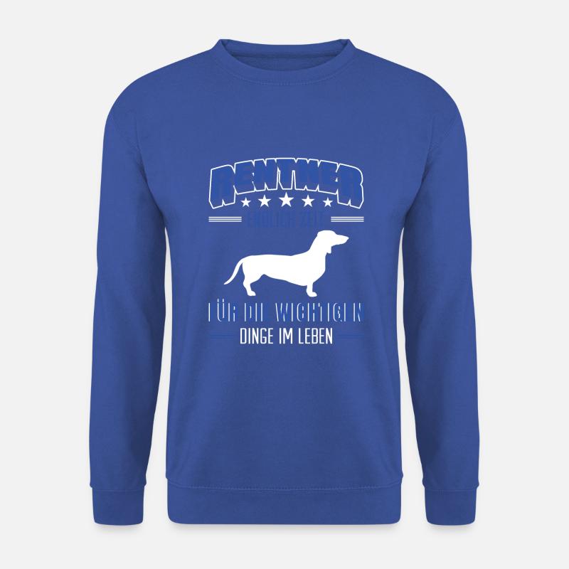 Rentner Rente Rentenbeginn Dackel - Unisex Pullover - Royalblau