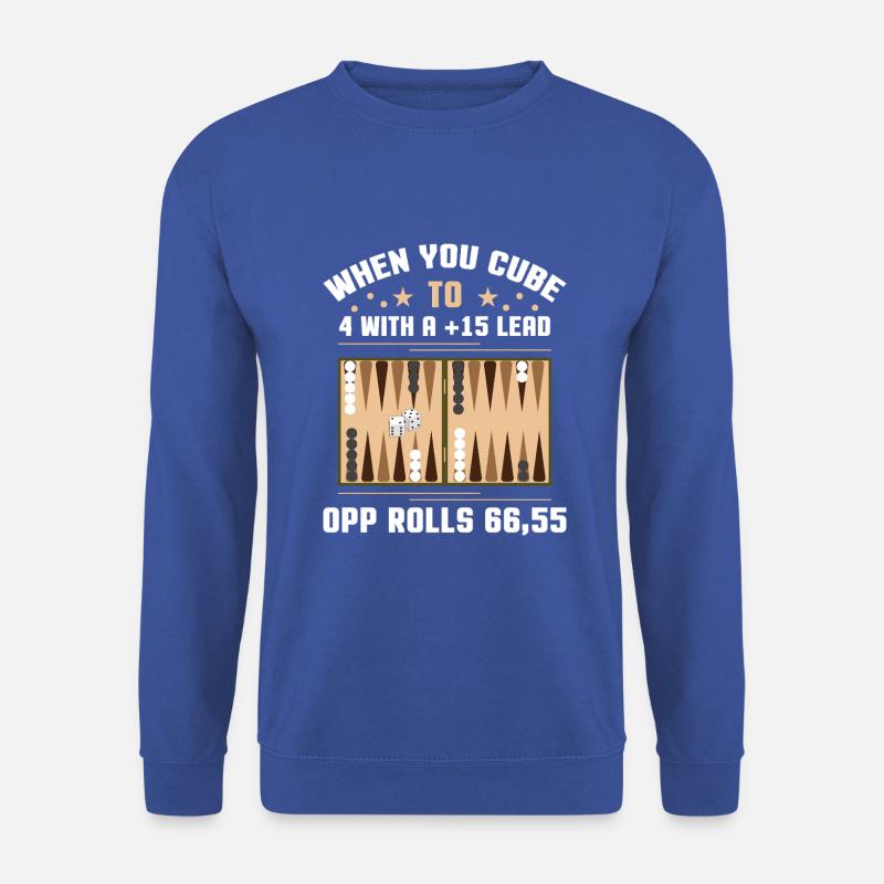 Backgammon Spiel - Unisex Pullover - Royalblau
