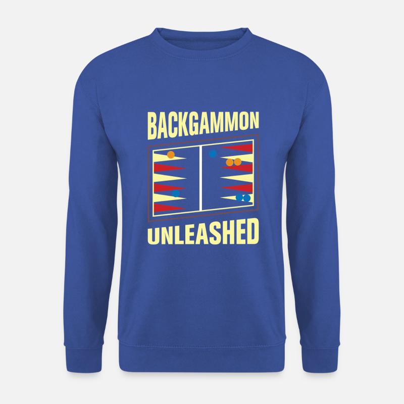Backgammon Spiel - Unisex Pullover - Royalblau