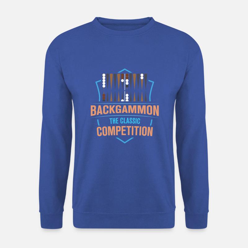 Backgammon Spiel - Unisex Pullover - Royalblau