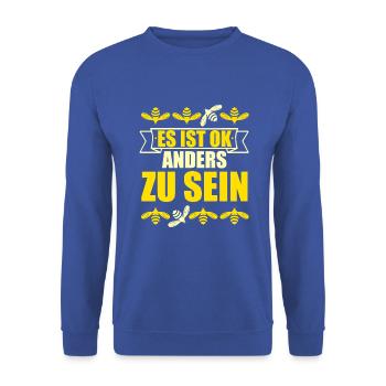 Bienenzucht Imker Imkerei Lustig Bienen Spruch - Unisex Pullover - Royalblau - Vorne - Alina (178cm) & Michal (187cm)