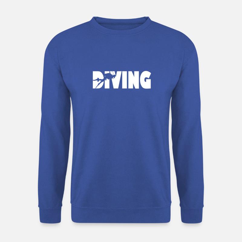 Diving Diver Dive Art - Unisex Pullover - Royalblau
