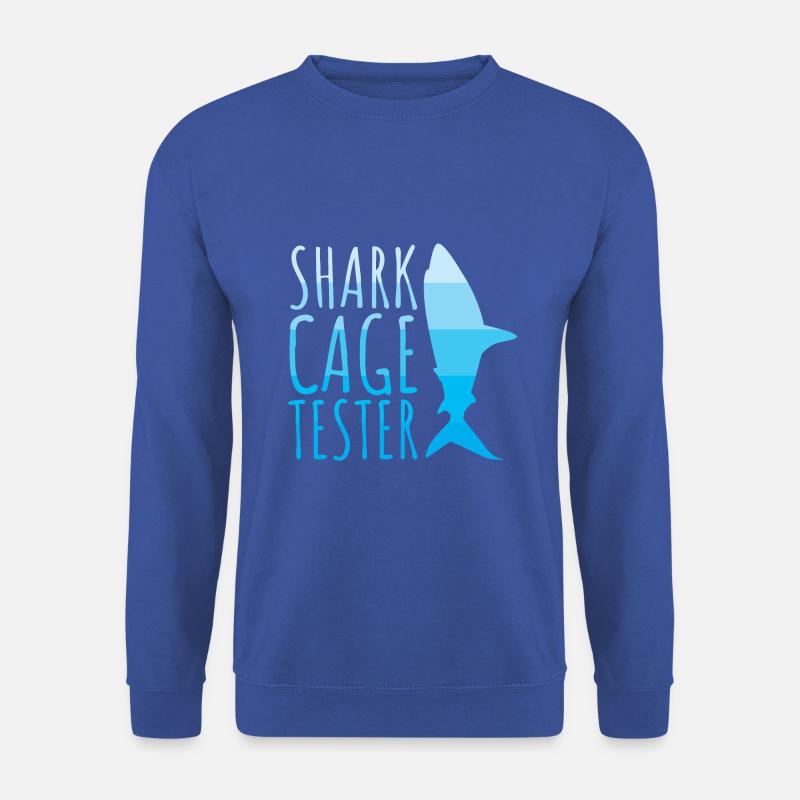 Shark Cage Tester - Unisex Pullover - Royalblau