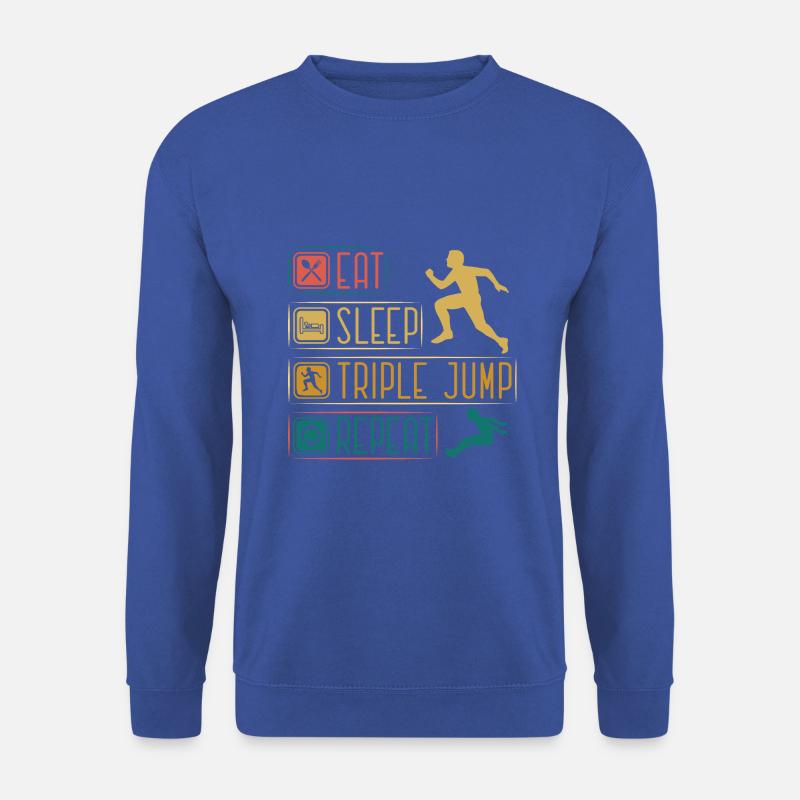 Eat Sleep Tripple Jump Repeat - Unisex Pullover - Royalblau