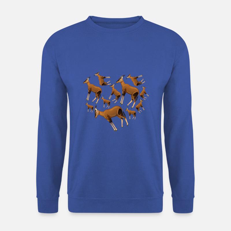 Herz Antilope - Unisex Pullover - Royalblau