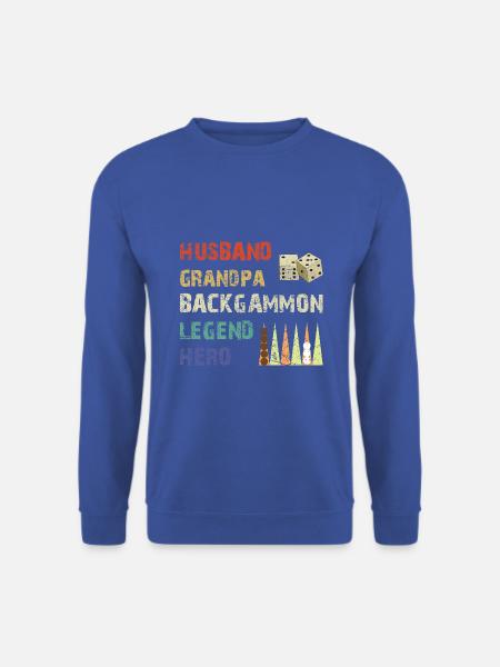 Backgammon Spiel - Unisex Pullover - Royalblau