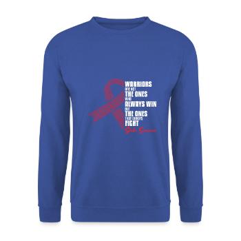 always fight stroke survivor - Unisex Pullover - Royalblau - Vorne - Alina (178cm) & Michal (187cm)