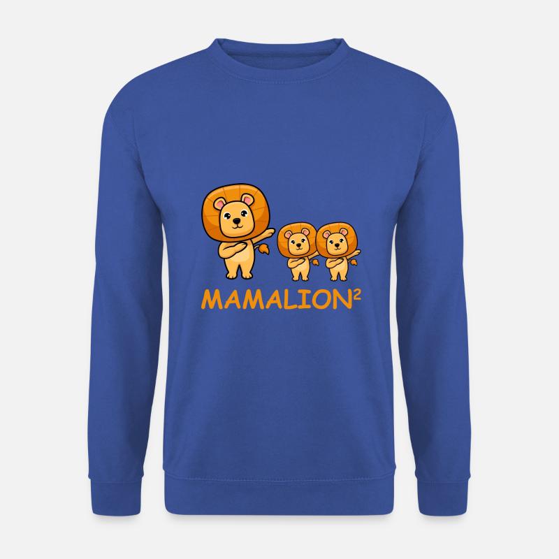 Schwanger werdene Mutter Zwillinge Löwe - Unisex Pullover - Royalblau