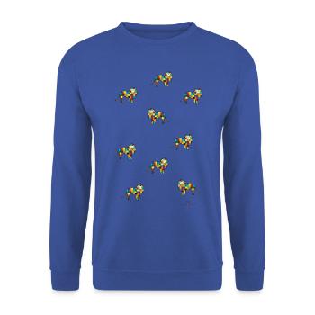 Fort comme un lion - Les gardiens d'Orbis - Sweat-shirt Unisexe - bleu royal - Devant - Alina (178cm) & Michal (187cm)