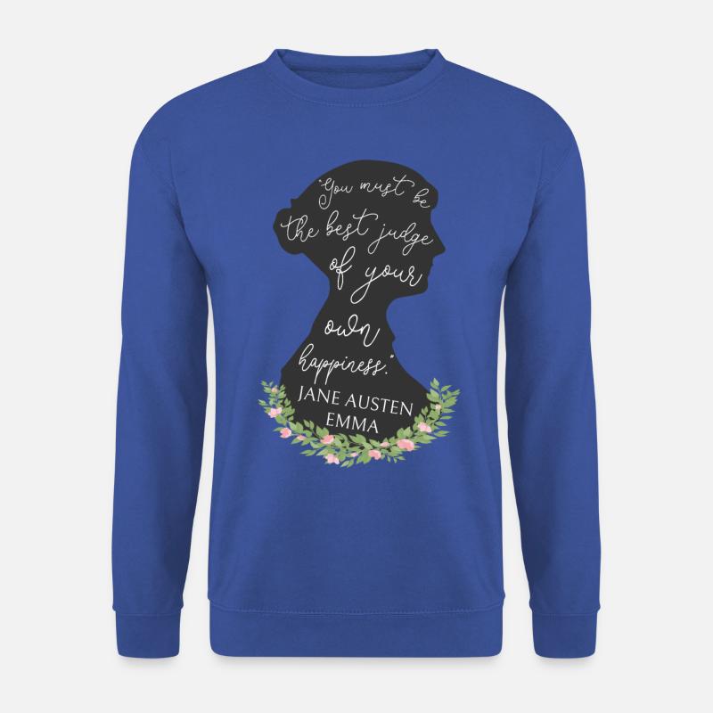 Emma Von Jane Austen Zitat I - Jane Austen - Unisex Pullover - Royalblau