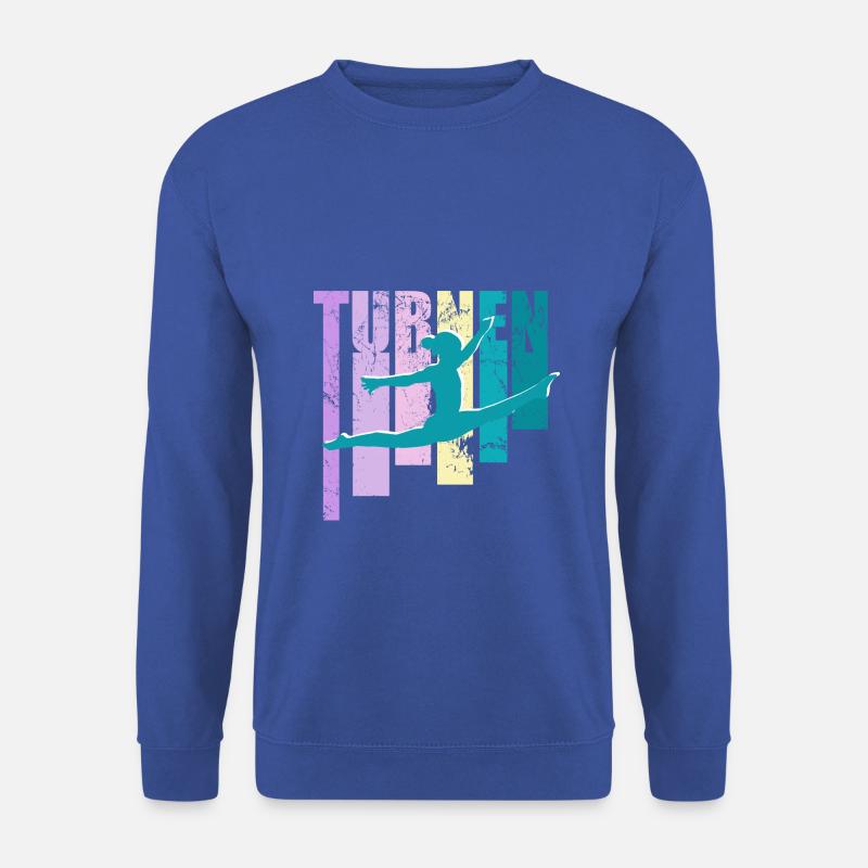 Turnen, Mädchen Bodenturnen - Unisex Pullover - Royalblau