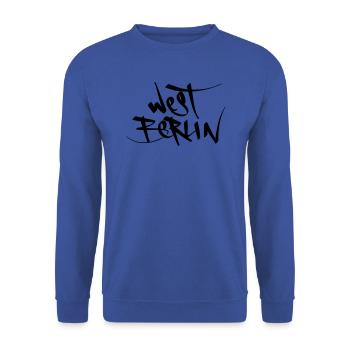 West Berlin - Unisex Pullover - Royalblau - Vorne - Alina (178cm) & Michal (187cm)