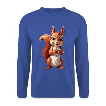 Eichhoernchen - Unisex Pullover - Royalblau - Vorne - Alina (178cm) & Michal (187cm)