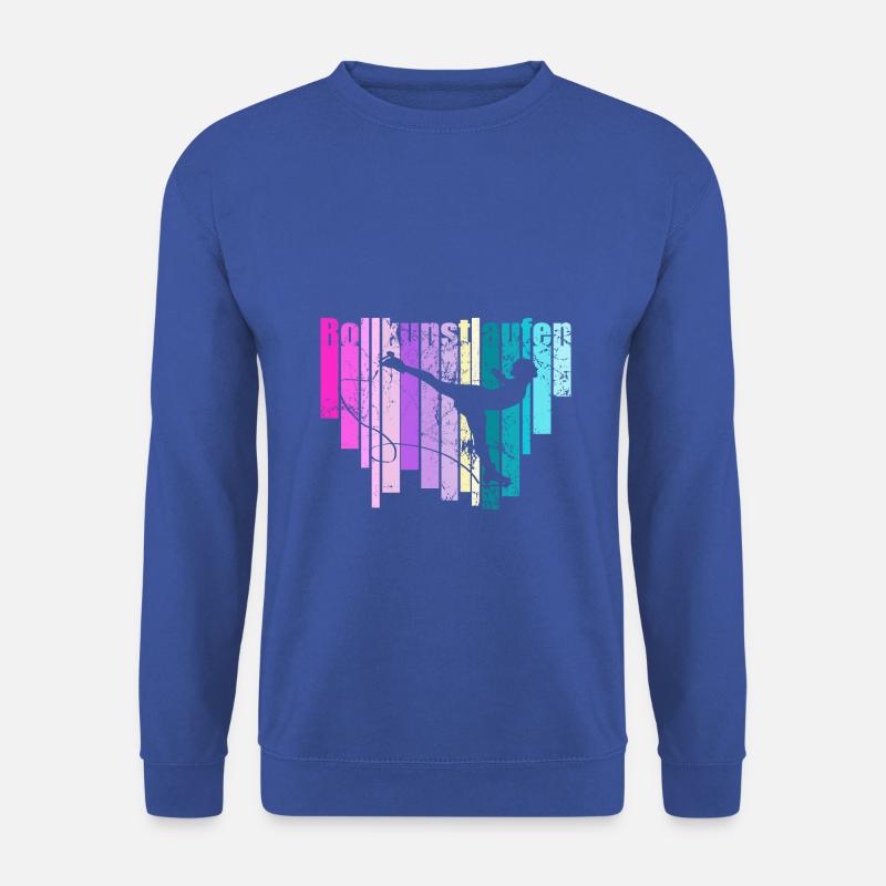 Rollkunstlaufen, Rollkunstläuferin in Flieger - Unisex Pullover - Royalblau