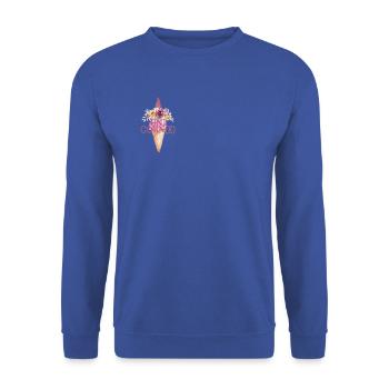 Cornet de crème glacée licorne unique - Sweat-shirt Unisexe - bleu royal - Devant - Alina (178cm) & Michal (187cm)