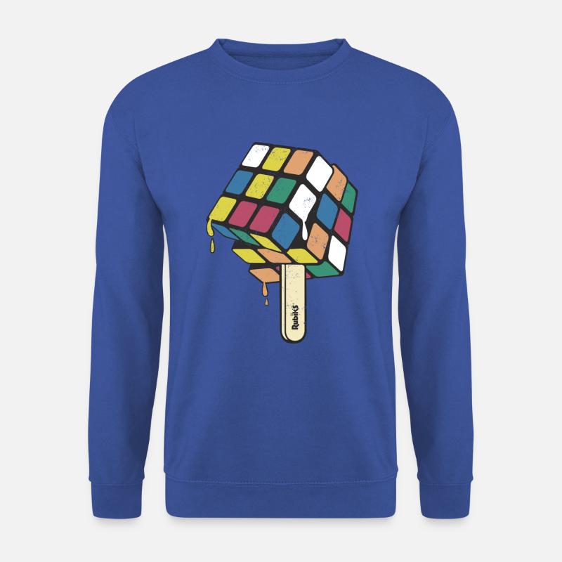 Rubik's Cube Zauberwürfel als Eis am Stiel - Unisex Pullover - Royalblau