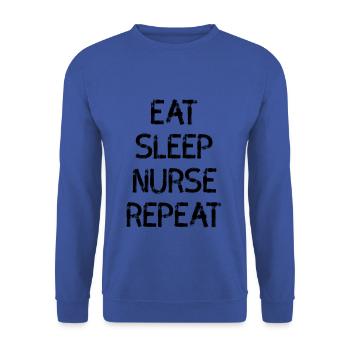Infirmière - Sweat-shirt Unisexe - bleu royal - Devant - Alina (178cm) & Michal (187cm)