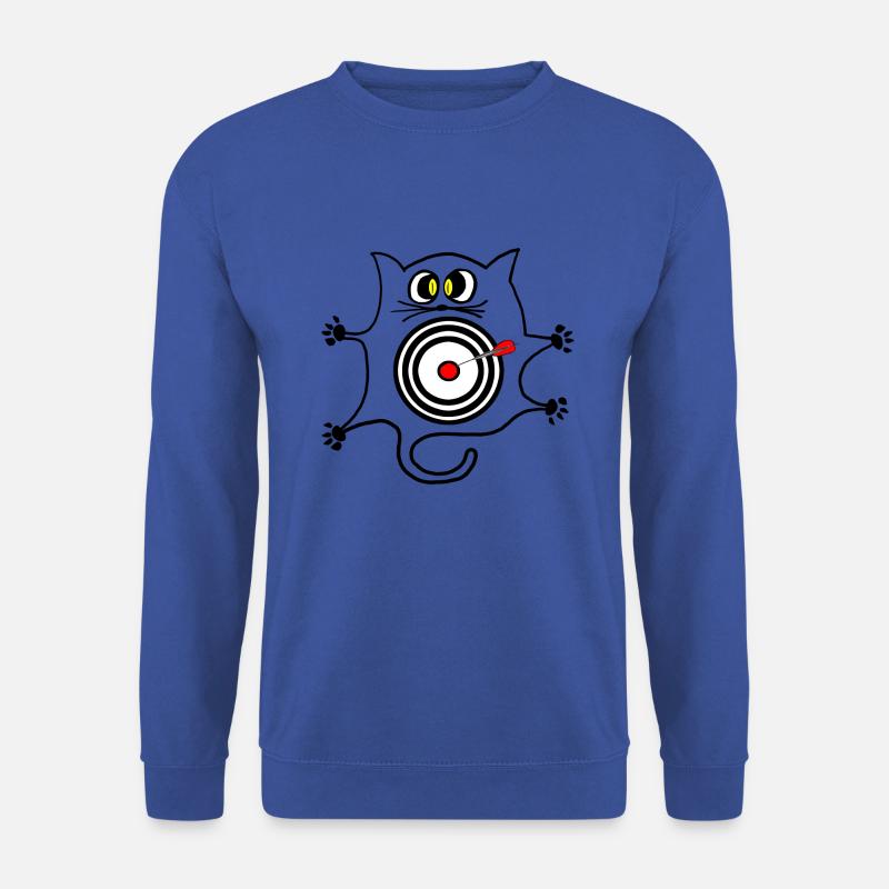 Katze Dart - Unisex Pullover - Royalblau