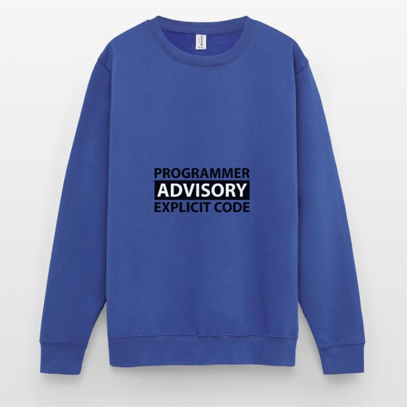 Programmer Advisory Explicit Code Sweat-shirt Unisexe