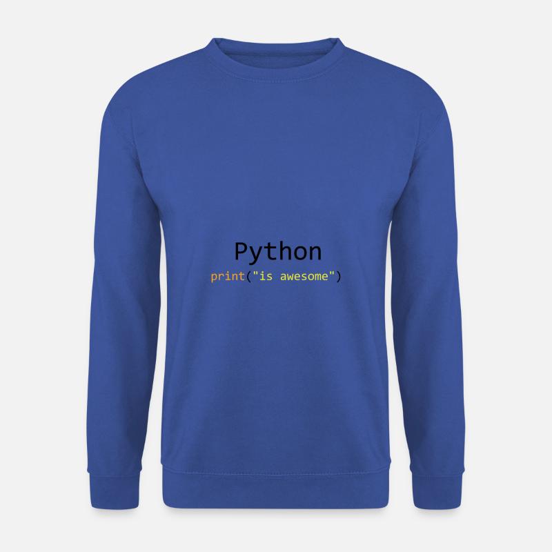 Python is awesome - Unisex Sweatshirt - royal blue