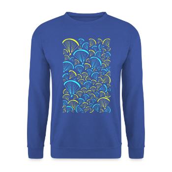 Parapentes dans le ciel - Sweat-shirt Unisexe - bleu royal - Devant - Alina (178cm) & Michal (187cm)