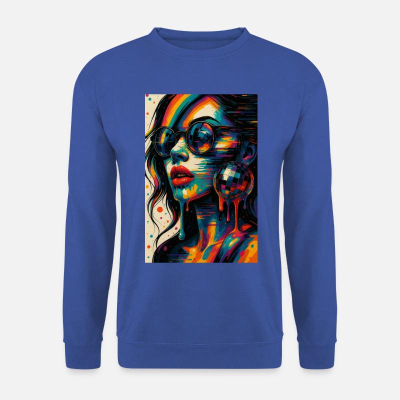 GLITCH_DELUXE - Unisex Pullover - Royalblau