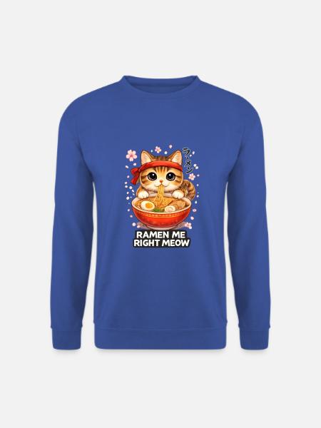 Ramen Katze - Unisex Pullover - Royalblau