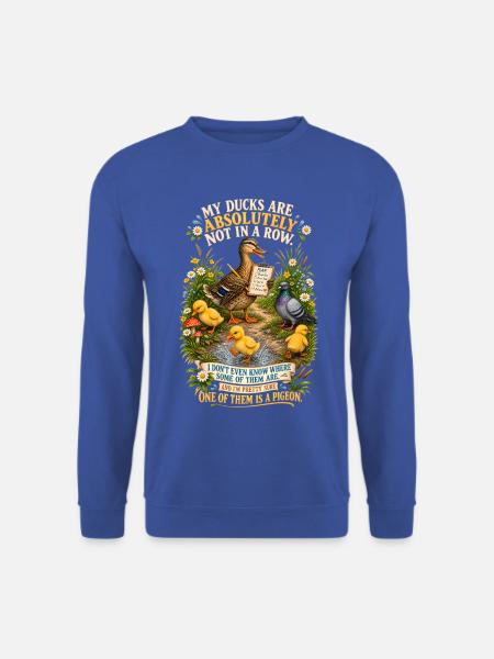 Enten Chaos und Tauben Humor für gestresste Mütter - Unisex Pullover - Royalblau