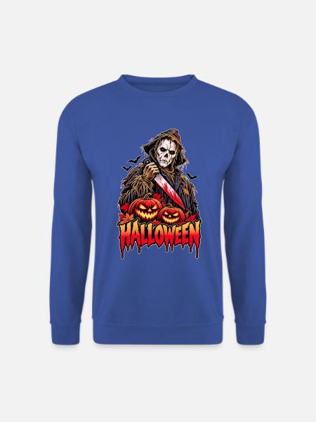 Halloween Scarecrow Retro-Horror - Unisex Pullover - Royalblau