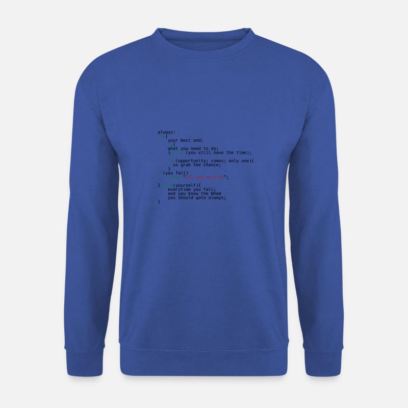 Geek Coder - Sweat-shirt Unisexe - bleu royal