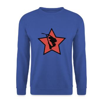 Grab - Sweat-shirt Unisexe - bleu royal - Devant - Alina (178cm) & Michal (187cm)