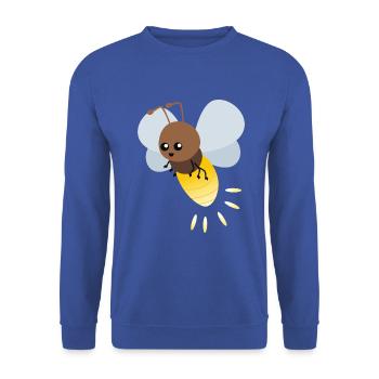 Cute firefly cartoon - Unisex Sweatshirt - royal blue - Front - Alina (178cm) & Michal (187cm)